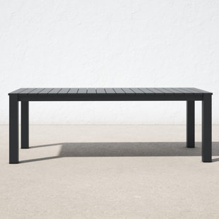 Outdoor metal dining discount bench